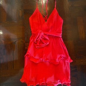 Saints and Secrets red dress